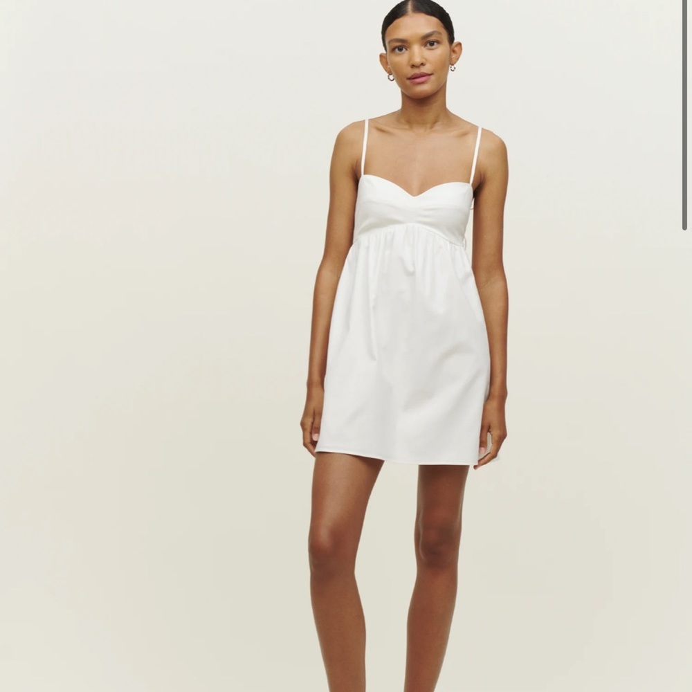NWOT Reformation Cox dress size 4 in white
